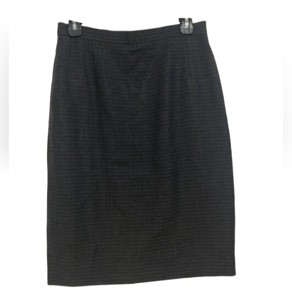 Escada Dresses & Skirts - Escada | Pinstriped Black & White Wool Skirt